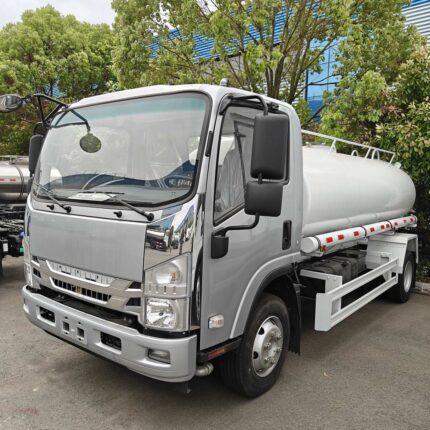 stainless steel potable water tank truck with spraying system