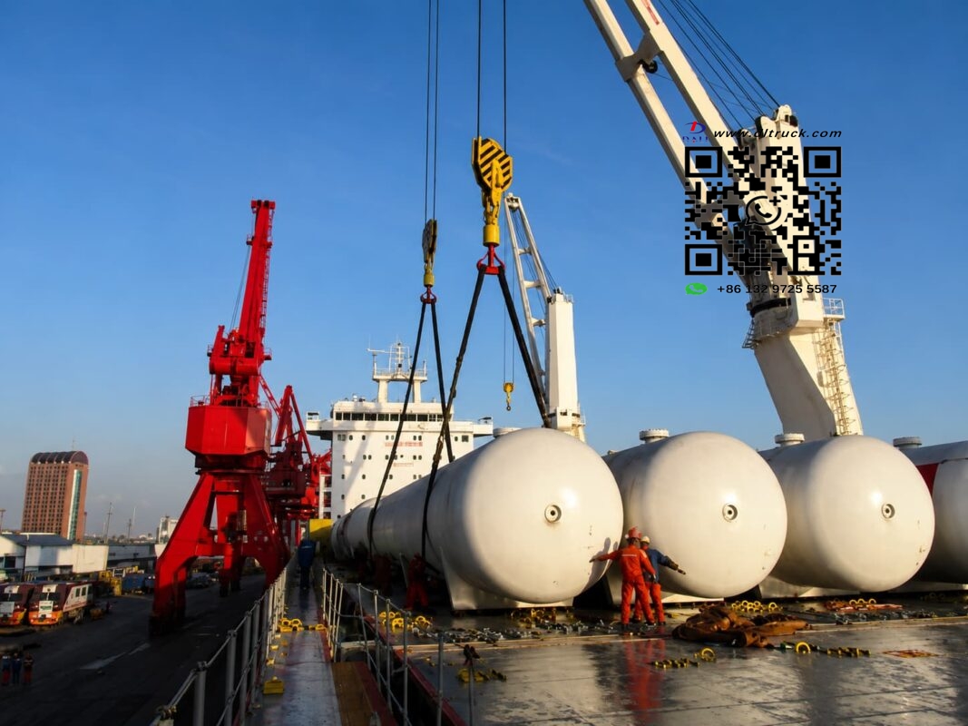 Three LPG tanker trailers prepared for Tanzania gas distribution project