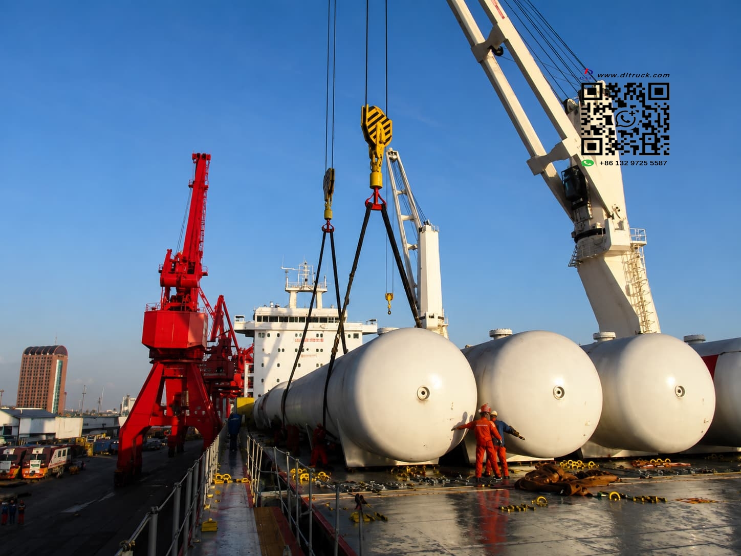 Three LPG tanker trailers prepared for Tanzania gas distribution project