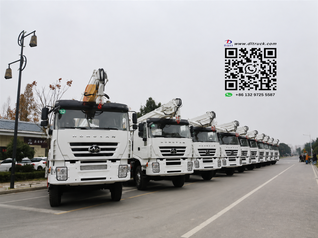 10 Hongyan Kingkan 4x4 aerial platform trucks delivered to Turkmenistan