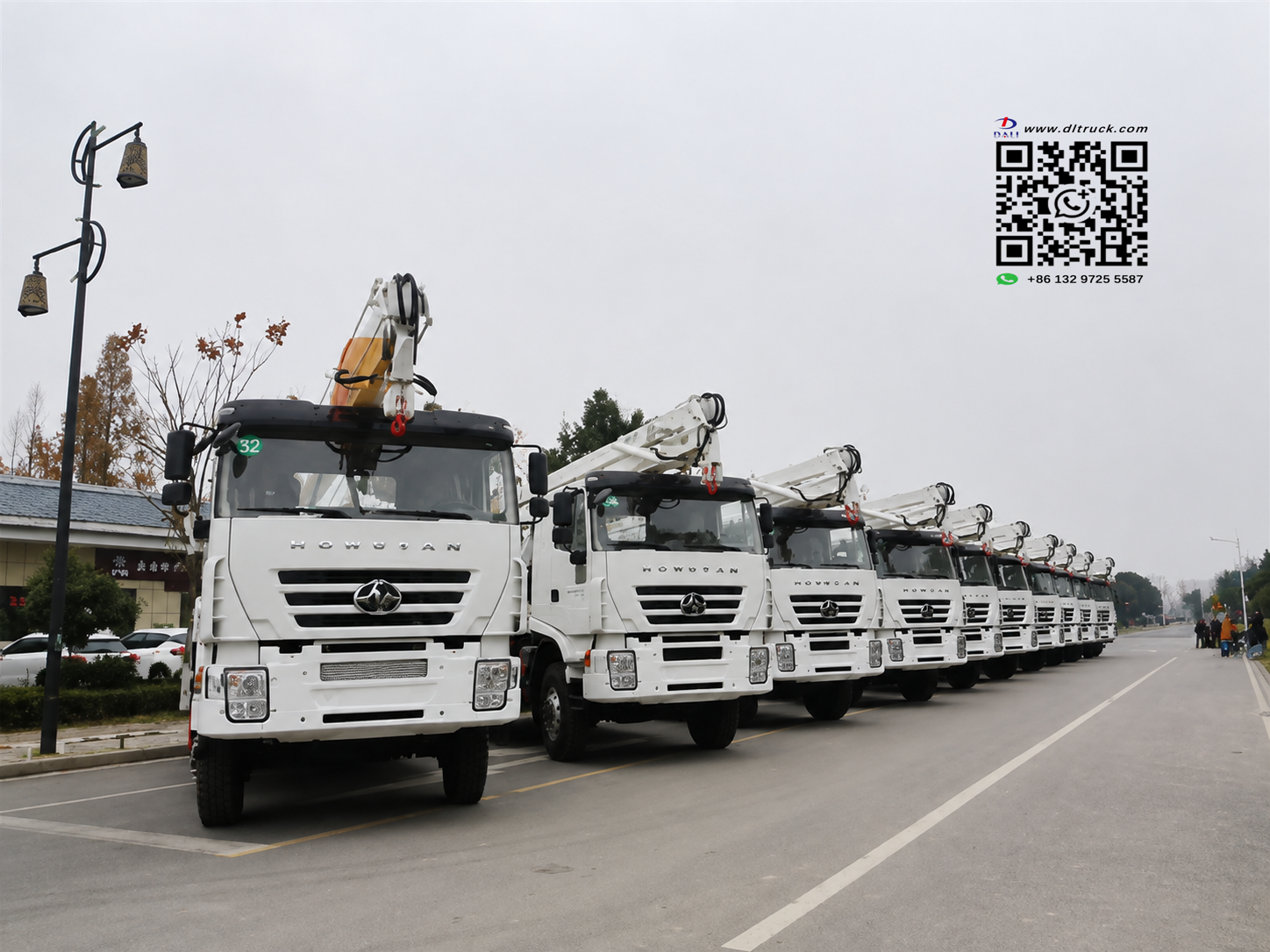 10 Hongyan Kingkan 4x4 aerial platform trucks delivered to Turkmenistan