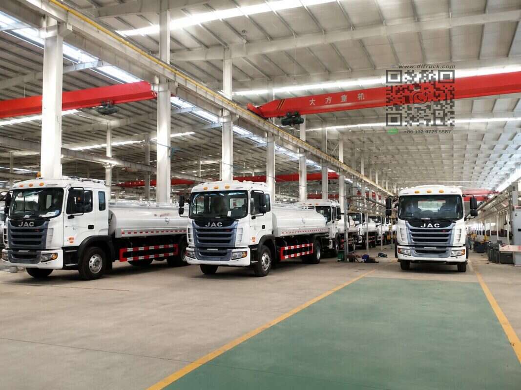 JAC Water Bowser Trucks manufactured for Venezuela government project