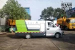 Honda auxiliary engine and spray gun attachment system on vehicle