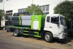 Three-person cabin with air conditioning inside Chengli sewer jet truck