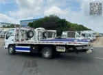 Euro VI emission labeled engine of the ISUZU tow truck