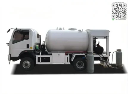 Chengli 4X4 off road LPG gas cylinder bottling truck exterior view