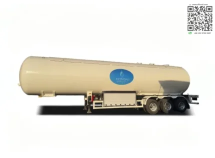 Chengli 60m3 LPG tanker trailer rear three-quarter view
