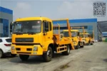 Dongfeng 8CBM swing arm garbage truck side view