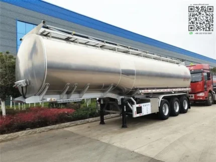 43000L aluminum alloy tanker trailer side view