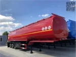 Four-compartment 5mm carbon steel fuel tank with top walkway and safety rail