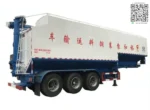 Chengli hydraulic auger bulk feed delivery semi trailer in factory finish