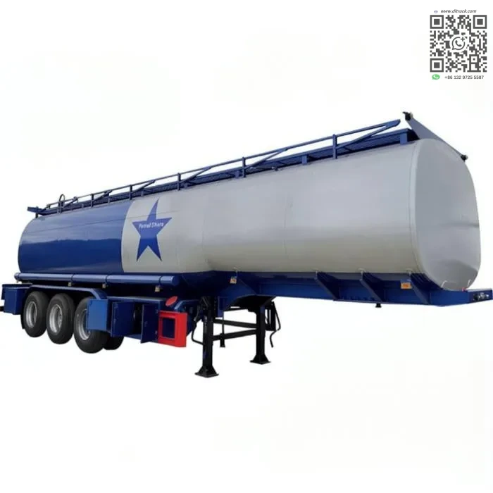 Factory Good Price Chengli 40cbm Fuel Tank Delivery Semi Trailer 1 Chengli 40cbm fuel tank semi trailer side profile view