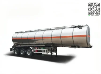 3 axle 40000L bitumen tank trailer side view