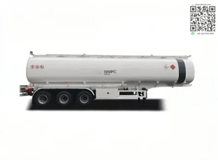45m3 fuel tank semi-trailer with mono block cylinder tank body