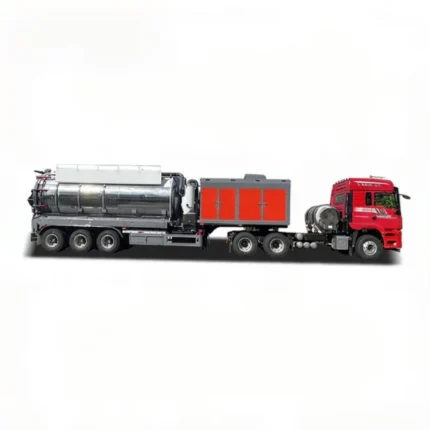 316 stainless steel 25cbm vacuum trailer tank body with 8mm thickness