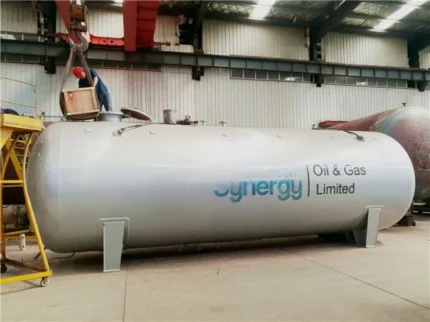 Chengli 25 tons LPG gas storage tank in the factory yard