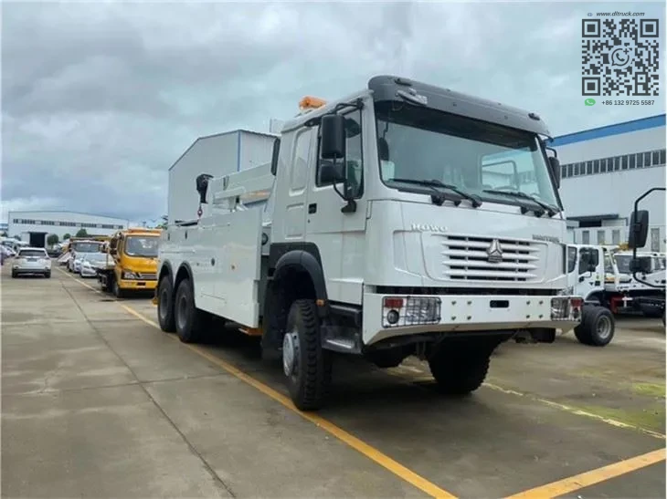 Factory Good Price Chengli Sinotruk Howo 6x6 10Tons Rotator Recovery Truck 1 Sinotruk Howo 6x6 rotator recovery truck side view