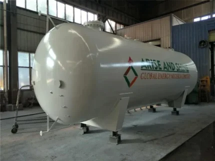 Side view of Chengli 45000liters carbon steel LPG storage tank