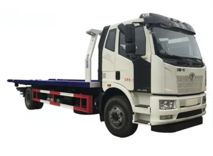 FAW 8-ton flatbed tow truck with 2300mm deck width