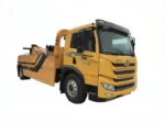 FAW 15Ton under lift wrecker tow truck side view at Chengli factory