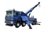 SHACMAN F3000 rotator wrecker truck side view showing towing boom
