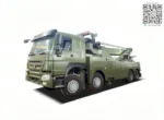 HOWO 360 degree rotation tow wrecker truck side view