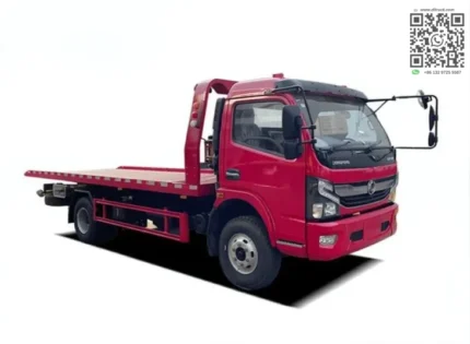 Dongfeng Captain flatbed rollback wrecker truck side view