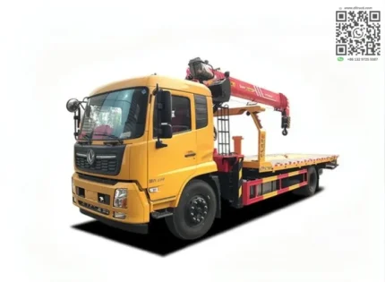 Dongfeng 12tons rollback flatbed tow truck with SANY crane