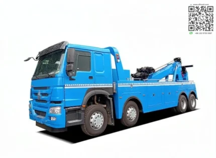HOWO 8x4 25 ton integrated underlift wheel road wrecker tow truck from Chengli factory