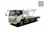 ISUZU 4x2 flatbed tow truck side view