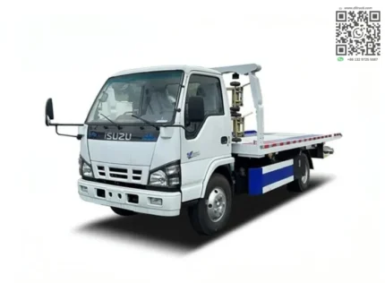 Chengli ISUZU 4-ton rollback flatbed tow truck full side view
