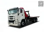 ISUZU Giga recovery truck with crane on flatbed chassis from Chengli factory
