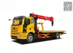 FAW J6L 10T tow truck with SANY crane at Chengli factory
