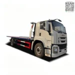 Isuzu FTR 8 ton flatbed recovery truck side view