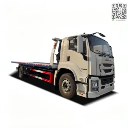 Isuzu FTR 8 ton flatbed recovery truck side view