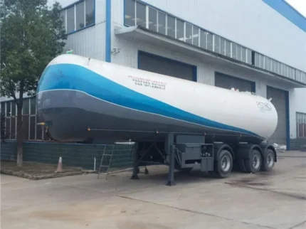 56000L LPG tank semi trailer side profile view