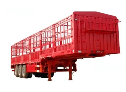 40ft 50 tons warehouse cargo semi trailer side view