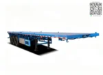40FT tri-axle flatbed trailer chassis with I beam frame