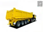 Chengli 60 ton rear tipping semi trailer side view