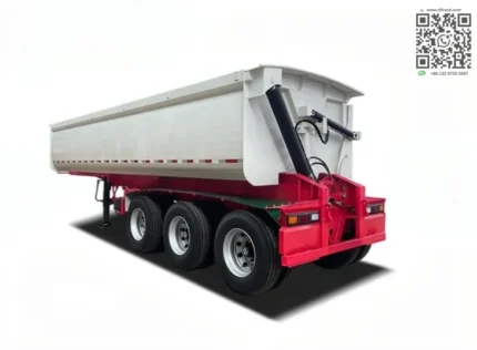 Chengli tri axle door side tipper trailer for mining