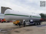 50000L propane gas transport tank semi trailer side view