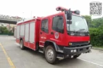 Chengli 4x2 foam fire truck front view from factory
