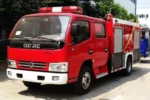 Dongfeng powder fire truck double row cab