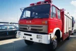 HOWO airport rescue fire truck exterior view