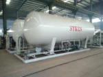 45cbm LPG mobile filling plant tank exterior view