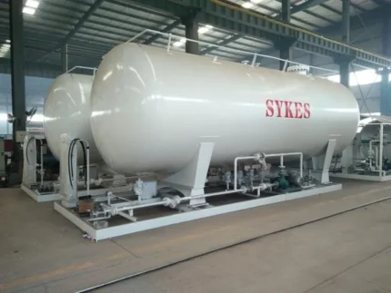 45cbm LPG mobile filling plant tank exterior view