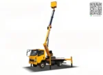 HOWO 12m elevated work platform truck side profile view