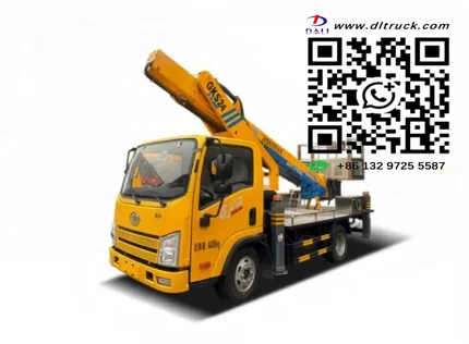 FAW Tiger VR 24m aerial platform truck front three-quarter view