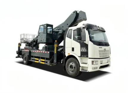 Seven-section hexagon telescopic arm on FAW chassis at 45 meters working height