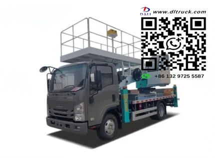 ISUZU 23m aerial work platform truck with raised bucket